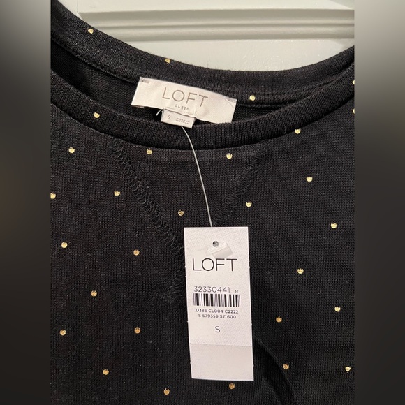 NWT! LOFT 2pc Shimmer Dot Pajama Set, size S (fits S/M) - Picture 4 of 9